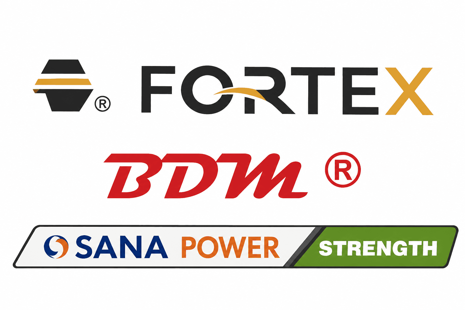 برندهای شیلنگ هیدرولیک FORTEX، BDM و SANAPOWER